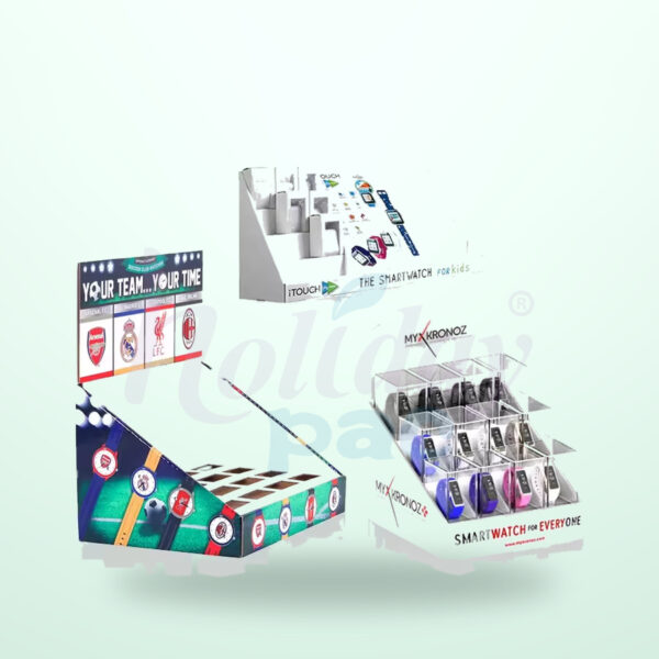 Holidaypacfactory Small 3 Tier Cardboard Counter Display for Three Tier Small Product Trays image 04 by Holidaypacfactory
