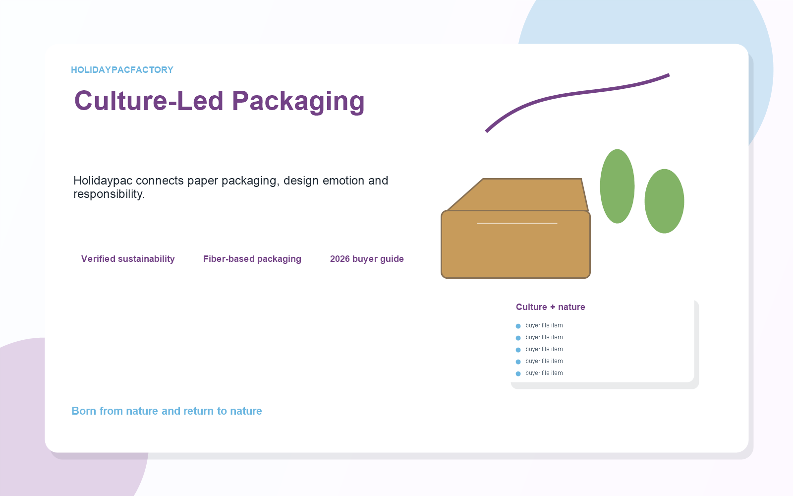 Holidaypacfactory holidaypac factory culture-led sustainable paper foodservice packaging Cassie Lan image