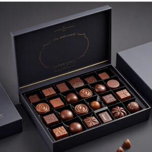 Holidaypacfactory premium magnetic chocolate gift box with assorted praline tray and rigid lid