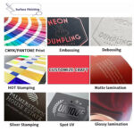 Holidaypacfactory chocolate box surface finishing options with foil stamping embossing and lamination