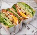 Holidaypacfactory sandwich takeaway wrapping paper with fresh deli sandwich scene