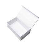 Holidaypacfactory custom magnetic open perfume box packaging white open box view