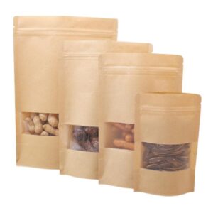 Holidaypacfactory compostable look kraft stand up pouches for zero waste refill stores product image 2
