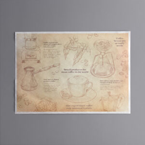 Holidaypacfactory printed disposable paper placemats for diner menus product image 2