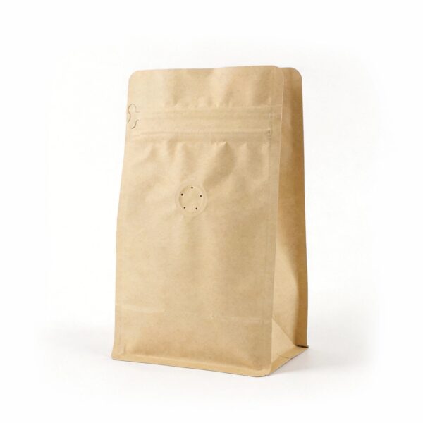 Holidaypacfactory coffee bean kraft paper pouch bags with degassing valve product image 3