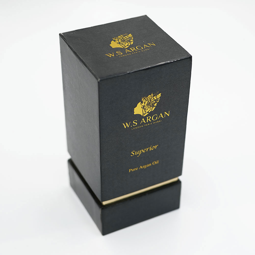 Holidaypacfactory black classic perfume box packaging structure detail