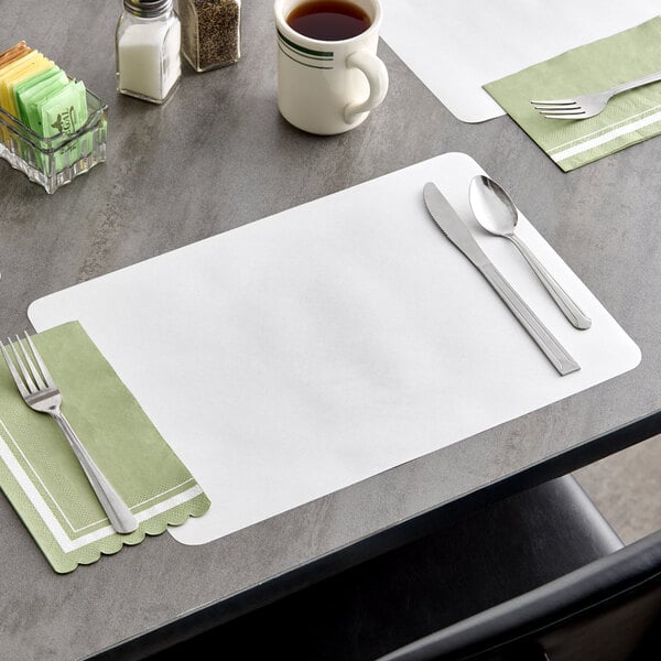 Holidaypacfactory rounded corner disposable paper placemats for cafes product image 1