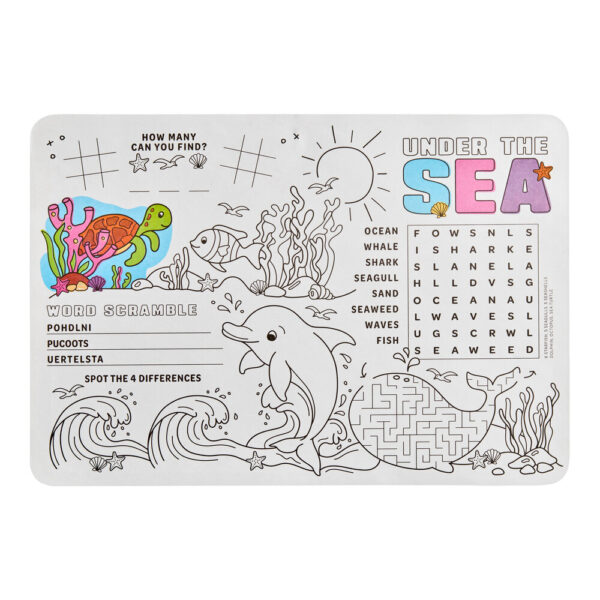 Holidaypacfactory kids activity disposable paper placemats for family restaurants product image 3