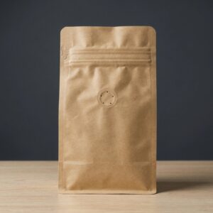 Holidaypacfactory coffee bean kraft paper pouch bags with degassing valve product image 2