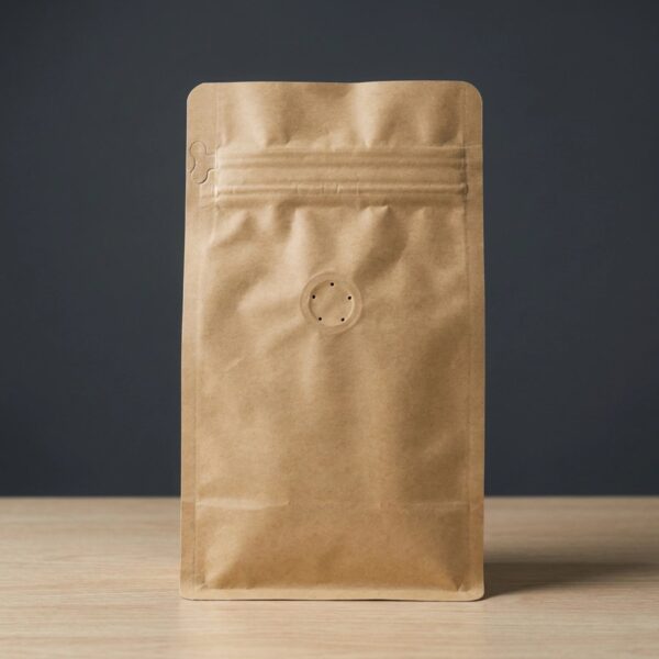 Holidaypacfactory coffee bean kraft paper pouch bags with degassing valve product image 2