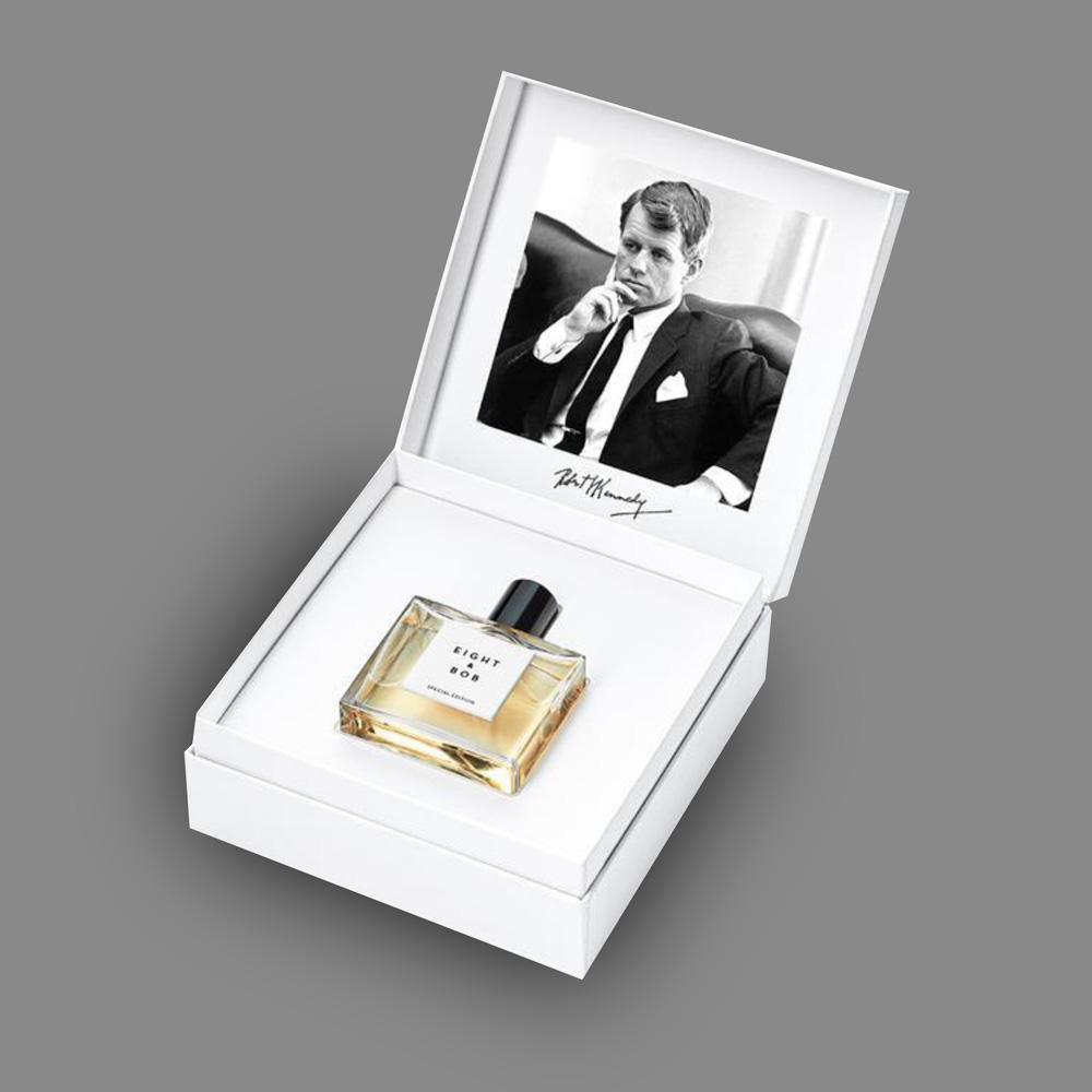 Holidaypacfactory branded luxury perfume box packaging opening view