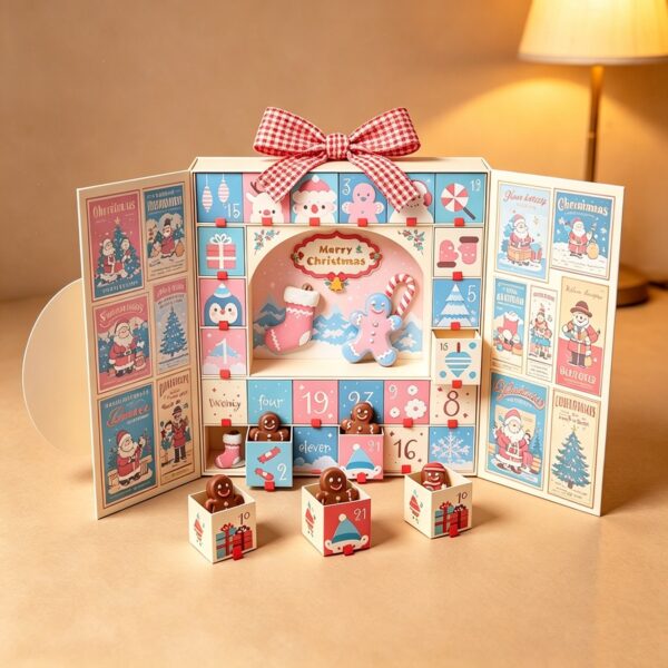Holidaypacfactory 12 day chocolate advent calendar box full canvas product image 5