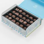 Holidaypacfactory blue striped chocolate gift box packaging product image 4