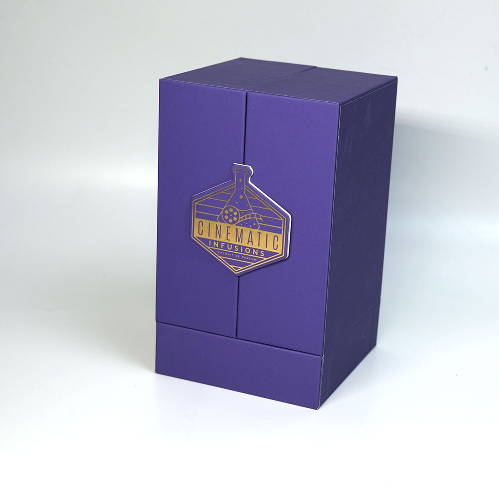 Holidaypacfactory luxury empty box for perfume packaging finish detail