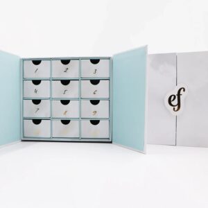 Holidaypacfactory 12 day cosmetics drawer advent calendar box full canvas product image 2