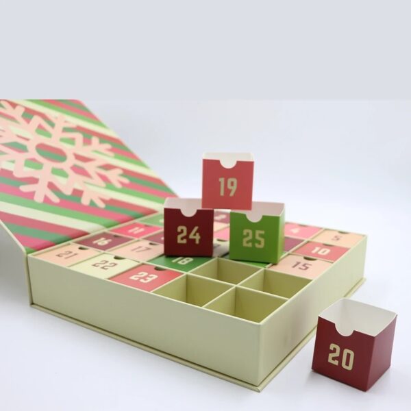 Holidaypacfactory magazine style Christmas advent calendar box full canvas product image 4