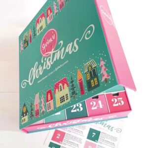 Holidaypacfactory Christmas 25 day paper magnet advent calendar gift box full canvas product image 1