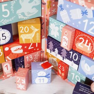 Holidaypacfactory handmade 24 day advent calendar rigid box full canvas product image 2