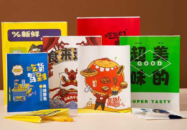 Holidaypacfactory greaseproof French fries paper bags for snack kiosks product image 5