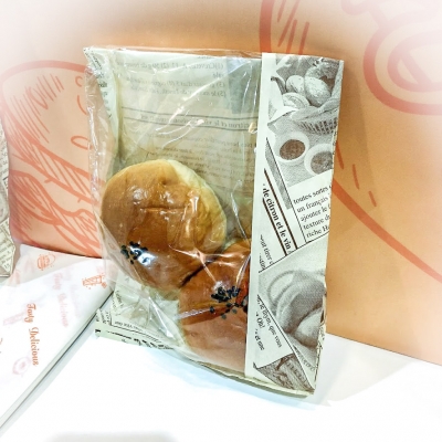 Holidaypacfactory croissant kraft paper bags for cafe breakfast takeaway product image 4