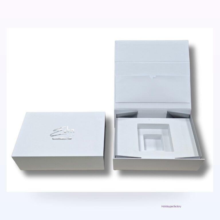 Holidaypacfactory folding gift box with EVA insert product photo 1