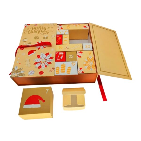Holidaypacfactory kids mystery gift Christmas advent calendar paper box full canvas product image 5