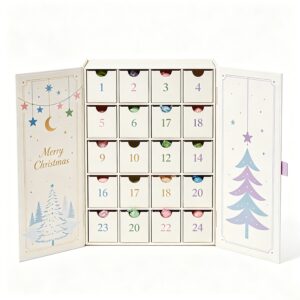 Holidaypacfactory recycled 24 day candy advent calendar box full canvas product image 2