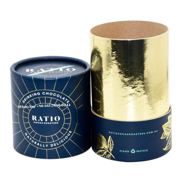 Holidaypacfactory real chocolate paper tube packaging product photo 3