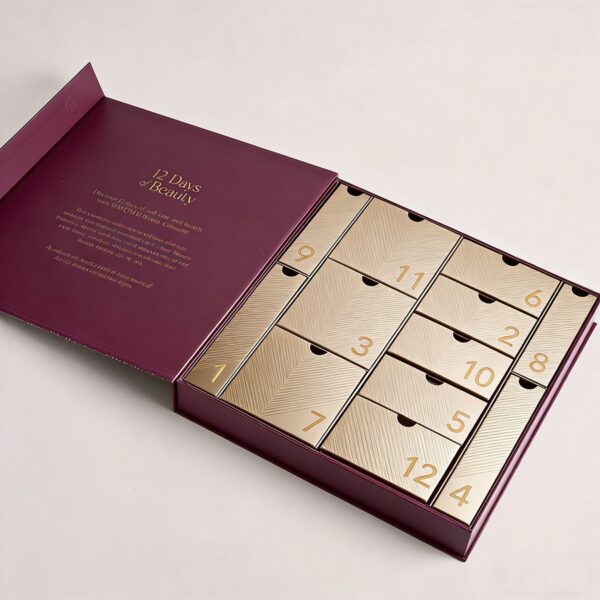 Holidaypacfactory beauty 12 day advent calendar rigid gift box full canvas product image 3