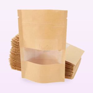 Holidaypacfactory greaseproof window paper bags for cookies full bleed pale purple product image 2