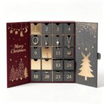 Holidaypacfactory 24 day jewelry drawer advent calendar box full canvas product image 1