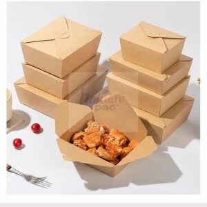 Holidaypacfactory kraft paper food containers for salad noodle rice takeaway full canvas product image 1