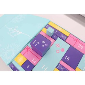 Holidaypacfactory printed 25 day Christmas advent calendar magnet box full canvas product image 1