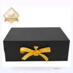 Holidaypacfactory collapsible book style gift box with ribbon product photo 2