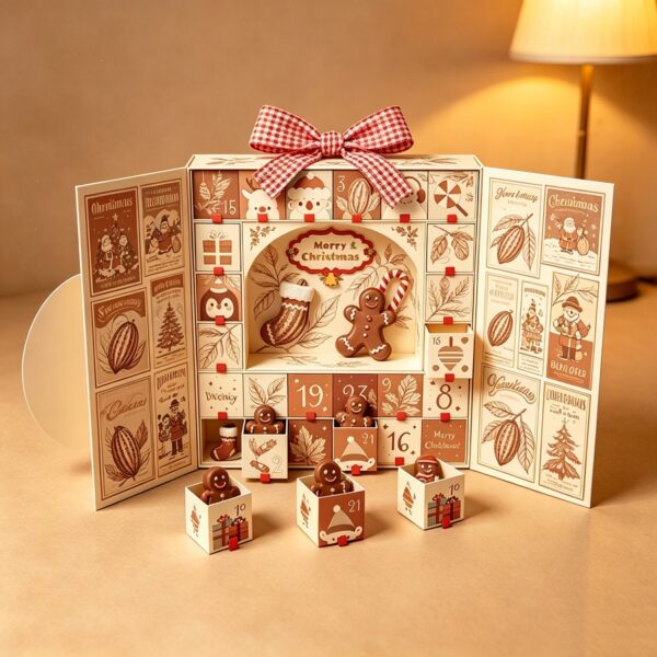 Holidaypacfactory 12 day chocolate advent calendar box full canvas product image 3