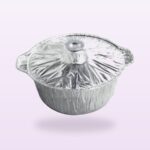 Holidaypacfactory custom aluminum foil takeout containers with lids full bleed pale purple product image 4