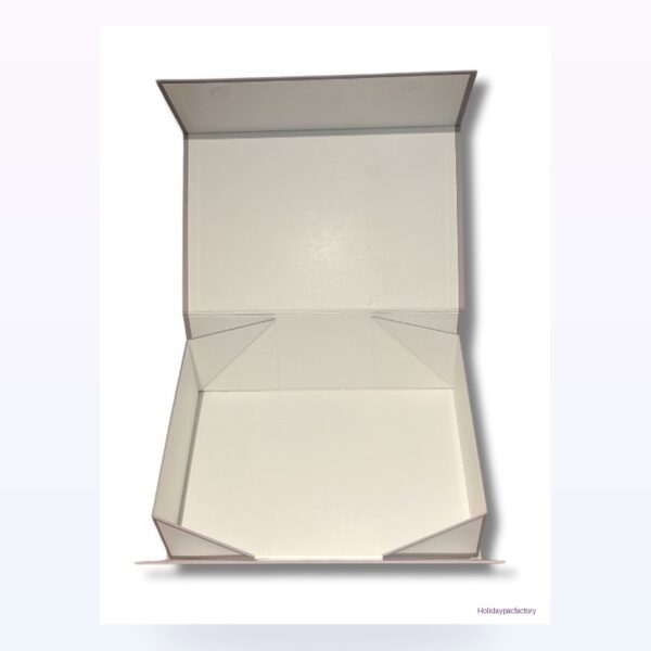 Holidaypacfactory gray magnetic folding paper gift box product photo 3