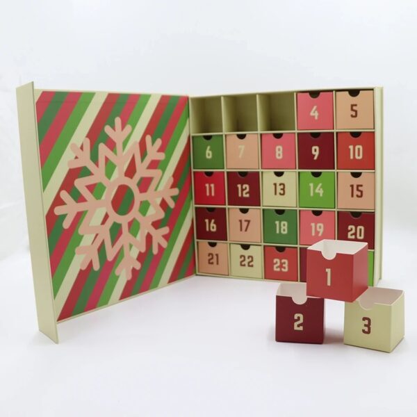 Holidaypacfactory magazine style Christmas advent calendar box full canvas product image 2