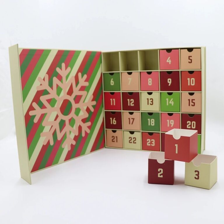 Holidaypacfactory magazine style Christmas advent calendar box full canvas product image 1