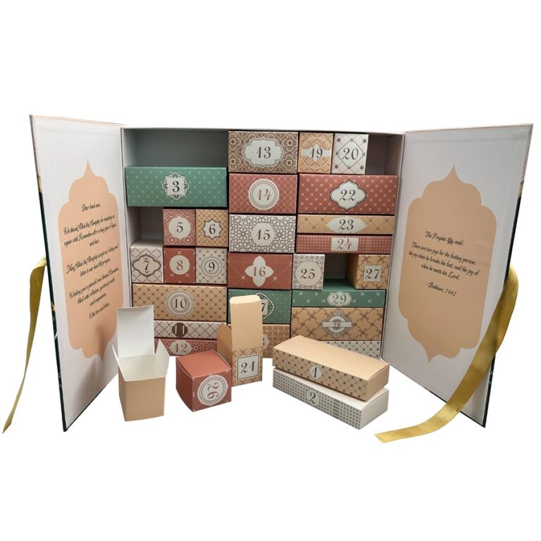 Holidaypacfactory wholesale Ramadan 30 day advent calendar gift box full canvas product image 1