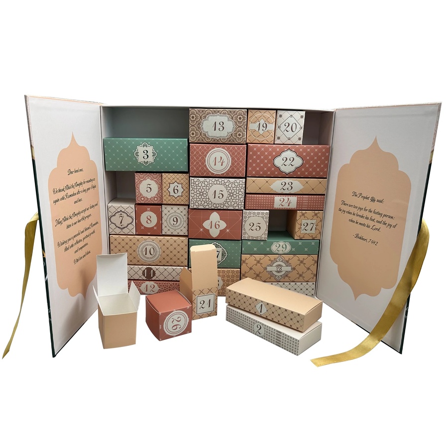 Holidaypacfactory Wholesale Ramadan 30 Day Advent Calendar Gift Box with Ribbon related product