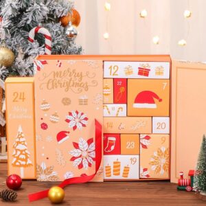 Holidaypacfactory kids mystery gift Christmas advent calendar paper box full canvas product image 1