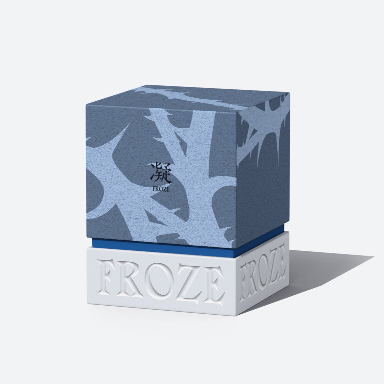 Holidaypacfactory embossed square perfume packaging box structure detail