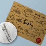 Holidaypacfactory custom kraft paper placemats for cafes product image 2