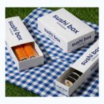 custom drawer sushi box with printed sleeve for salmon roll takeaway packaging Holidaypacfactory.cm image 1