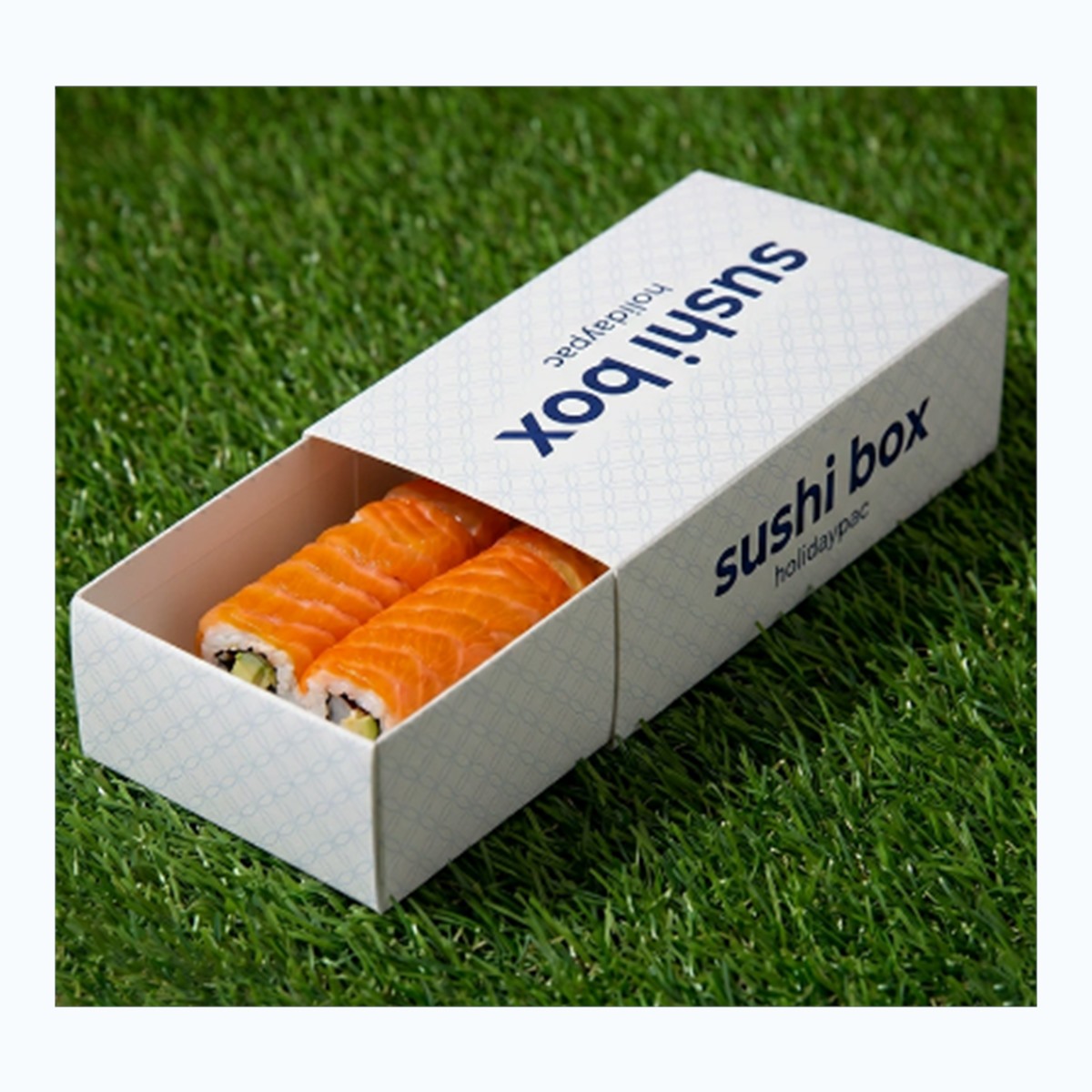 custom drawer sushi box with printed sleeve for salmon roll takeaway packaging Holidaypacfactory.cm image 3