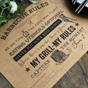 Holidaypacfactory custom kraft paper placemats for cafes product image 1