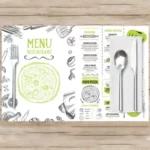 Holidaypacfactory custom logo paper placemats for restaurant table branding product image 1