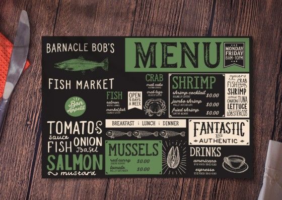 Holidaypacfactory custom printed paper placemats for hotels and events product image 1