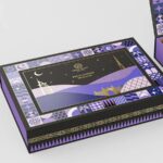custom romantic night theme rigid chocolate gift box with magnetic flip lid Holidaypacfactory image 2